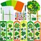 24-Piece St. Patrick’s Day 3D Shamrock Bookmark Craft Kit – DIY Blank Foam Bookmarks with Lucky Shamrock & Four-Leaf Clover Stickers for Kids, Classroom Activities, and Reading Gifts